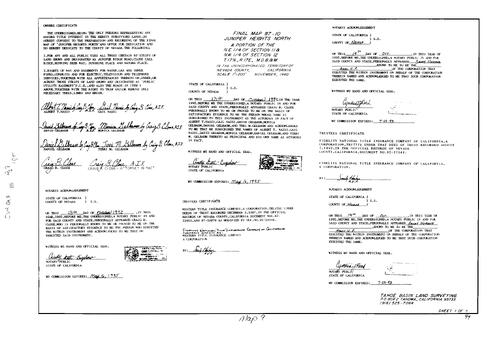 Click to see Subdivision Book 8, pg. 9 (1992) of Nevada County Recorders Subdivision Maps Book 8