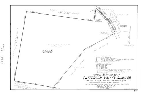 Click to see Subdivision Book 8, pg. 10 (1992) of Nevada County Recorders Subdivision Maps Book 8
