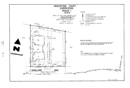 Click to see Subdivision Book 8, pg. 11 (1993) of Nevada County Recorders Subdivision Maps Book 8