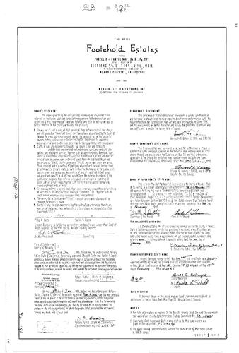 Click to see Subdivision Book 8, pg. 12 (1993) of Nevada County Recorders Subdivision Maps Book 8