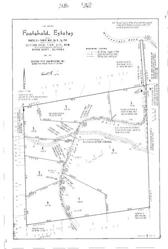 Click to see Subdivision Book 8, pg. 12 (1993) of Nevada County Recorders Subdivision Maps Book 8