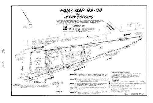 Click to see Subdivision Book 8, pg. 14 (1993) of Nevada County Recorders Subdivision Maps Book 8