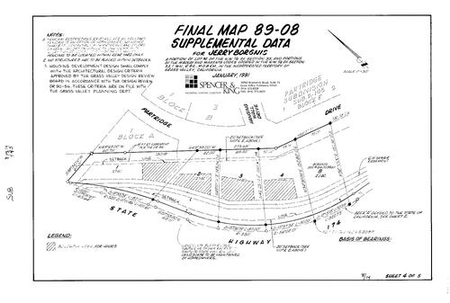 Click to see Subdivision Book 8, pg. 14 (1993) of Nevada County Recorders Subdivision Maps Book 8