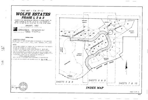 Click to see Subdivision Book 8, pg. 15 (1993) of Nevada County Recorders Subdivision Maps Book 8