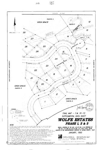 Click to see Subdivision Book 8, pg. 15 (1993) of Nevada County Recorders Subdivision Maps Book 8
