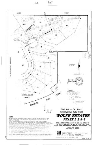 Click to see Subdivision Book 8, pg. 15 (1993) of Nevada County Recorders Subdivision Maps Book 8