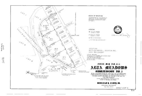 Click to see Subdivision Book 8, pg. 16 (1993) of Nevada County Recorders Subdivision Maps Book 8