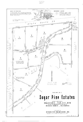 Click to see Subdivision Book 8, pg. 20 (1993) of Nevada County Recorders Subdivision Maps Book 8