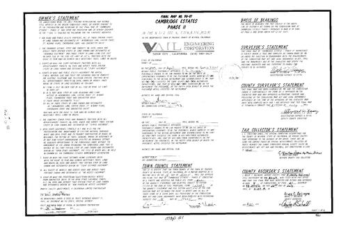 Click to see Subdivision Book 8, pg. 21 (1993) of Nevada County Recorders Subdivision Maps Book 8