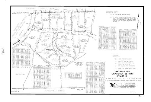 Click to see Subdivision Book 8, pg. 21 (1993) of Nevada County Recorders Subdivision Maps Book 8