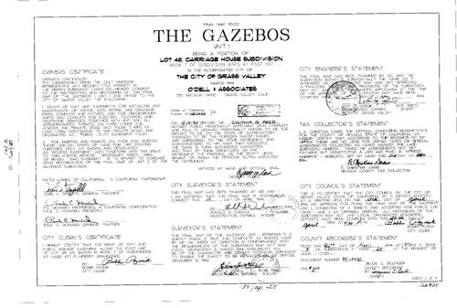 Click to see Subdivision Book 8, pg. 25 (1994) of Nevada County Recorders Subdivision Maps Book 8