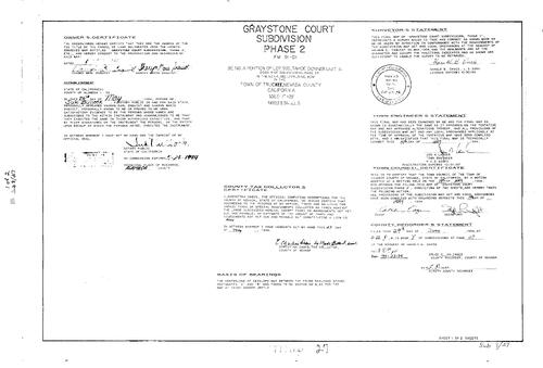 Click to see Subdivision Book 8, pg. 27 (1994) of Nevada County Recorders Subdivision Maps Book 8