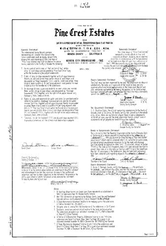 Click to see Subdivision Book 8, pg. 28 (1994) of Nevada County Recorders Subdivision Maps Book 8