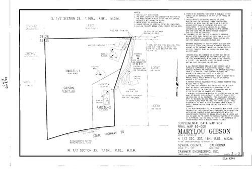 Click to see Subdivision Book 8, pg. 29 (1994) of Nevada County Recorders Subdivision Maps Book 8