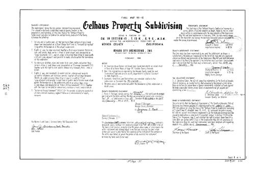 Click to see Subdivision Book 8, pg. 31 (1995) of Nevada County Recorders Subdivision Maps Book 8