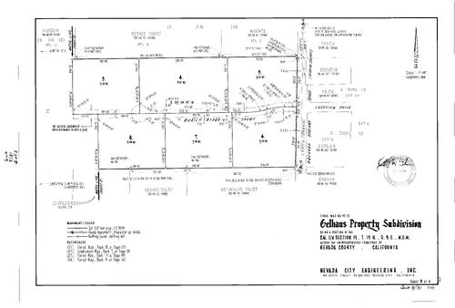 Click to see Subdivision Book 8, pg. 31 (1995) of Nevada County Recorders Subdivision Maps Book 8