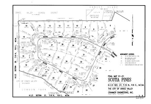 Click to see Subdivision Book 8, pg. 37 (1995) of Nevada County Recorders Subdivision Maps Book 8