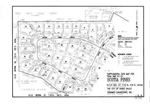 Click to see Subdivision Book 8, pg. 37 (1995) of Nevada County Recorders Subdivision Maps Book 8