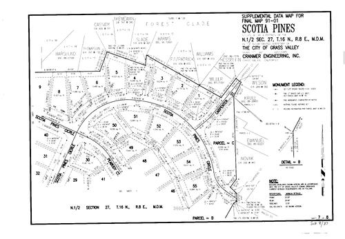 Click to see Subdivision Book 8, pg. 37 (1995) of Nevada County Recorders Subdivision Maps Book 8