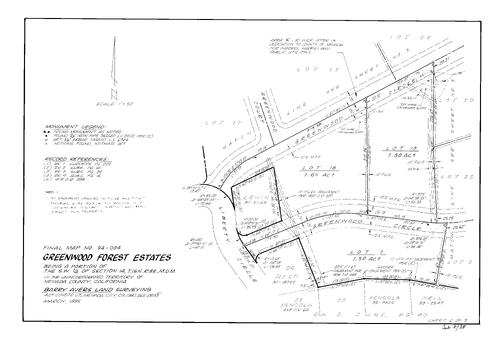 Click to see Subdivision Book 8, pg. 38 (1995) of Nevada County Recorders Subdivision Maps Book 8