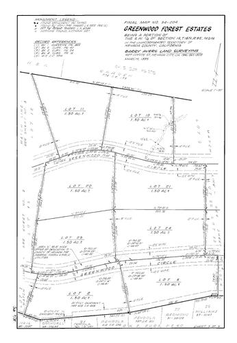 Click to see Subdivision Book 8, pg. 38 (1995) of Nevada County Recorders Subdivision Maps Book 8