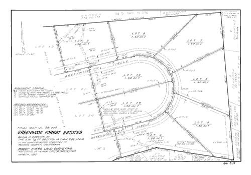 Click to see Subdivision Book 8, pg. 38 (1995) of Nevada County Recorders Subdivision Maps Book 8