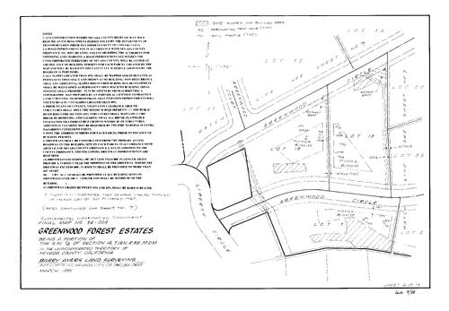 Click to see Subdivision Book 8, pg. 38 (1995) of Nevada County Recorders Subdivision Maps Book 8