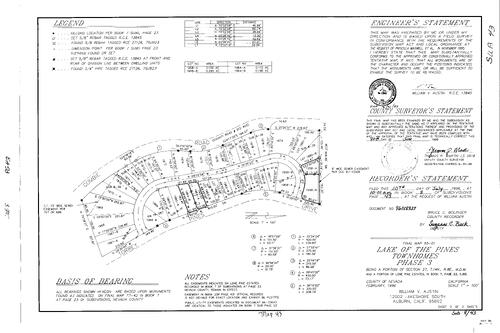 Click to see Subdivision Book 8, pg. 43 (1996) of Nevada County Recorders Subdivision Maps Book 8