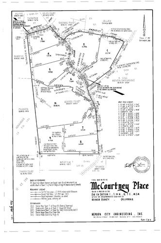 Click to see Subdivision Book 8, pg. 45 (1996) of Nevada County Recorders Subdivision Maps Book 8