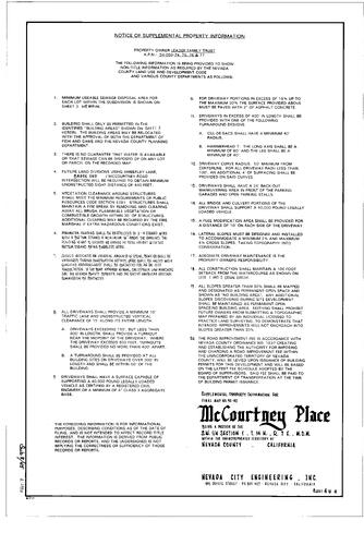 Click to see Subdivision Book 8, pg. 45 (1996) of Nevada County Recorders Subdivision Maps Book 8
