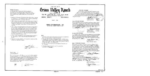 Click to see Subdivision Book 8, pg. 52 (1997) of Nevada County Recorders Subdivision Maps Book 8