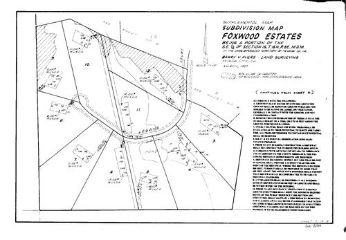 Click to see Subdivision Book 8, pg. 54 (1997) of Nevada County Recorders Subdivision Maps Book 8