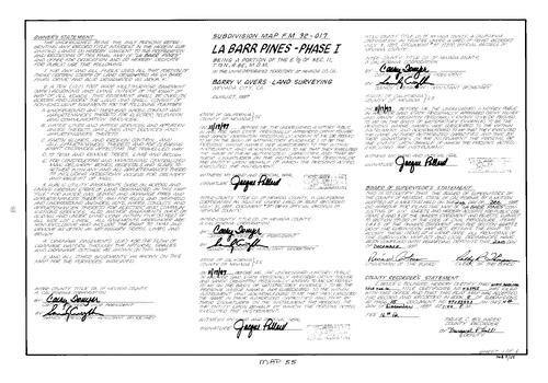 Click to see Subdivision Book 8, pg. 55 (1997) of Nevada County Recorders Subdivision Maps Book 8