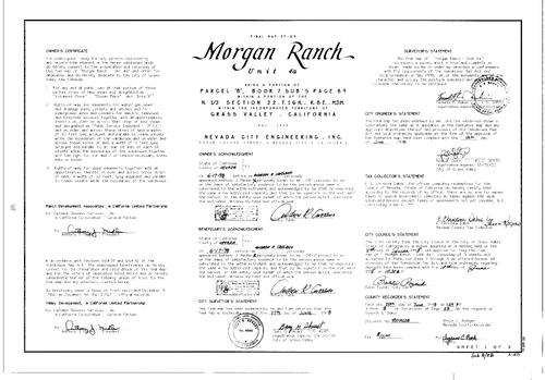 Click to see Subdivision Book 8, pg. 58 (1998) of Nevada County Recorders Subdivision Maps Book 8