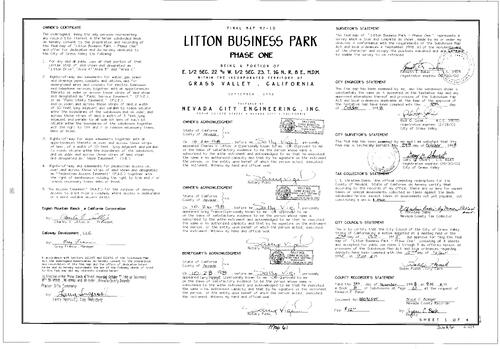 Click to see Subdivision Book 8, pg. 61 (1998) of Nevada County Recorders Subdivision Maps Book 8