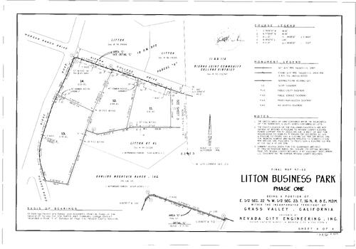 Click to see Subdivision Book 8, pg. 61 (1998) of Nevada County Recorders Subdivision Maps Book 8