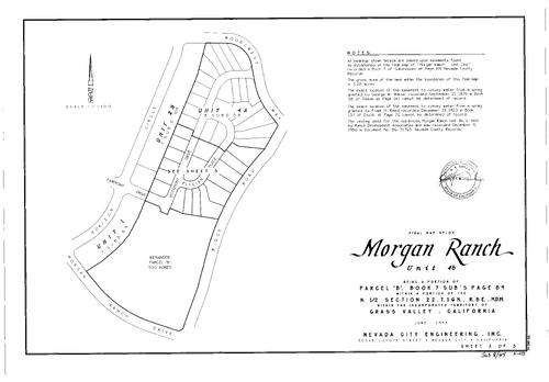 Click to see Subdivision Book 8, pg. 64 (1999) of Nevada County Recorders Subdivision Maps Book 8