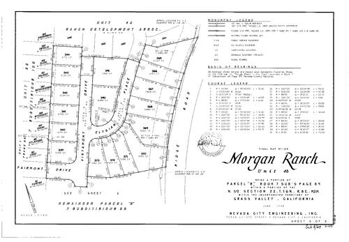 Click to see Subdivision Book 8, pg. 64 (1999) of Nevada County Recorders Subdivision Maps Book 8