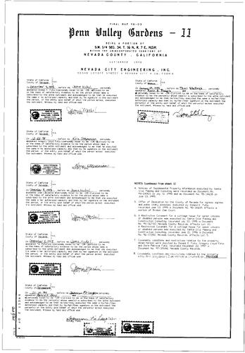 Click to see Subdivision Book 8, pg. 65 (1999) of Nevada County Recorders Subdivision Maps Book 8