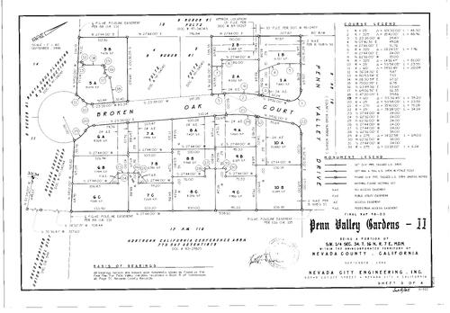 Click to see Subdivision Book 8, pg. 65 (1999) of Nevada County Recorders Subdivision Maps Book 8