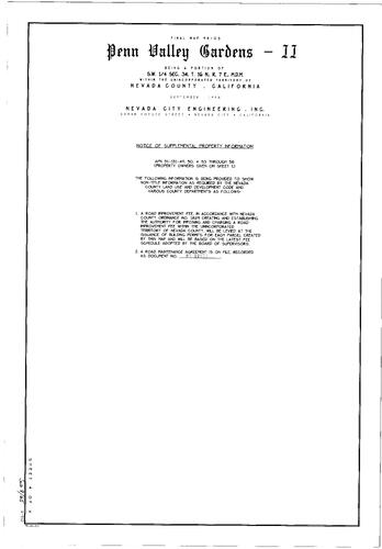 Click to see Subdivision Book 8, pg. 65 (1999) of Nevada County Recorders Subdivision Maps Book 8