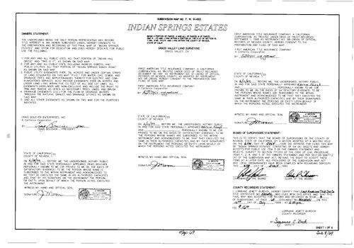 Click to see Subdivision Book 8, pg. 69 (1999) of Nevada County Recorders Subdivision Maps Book 8