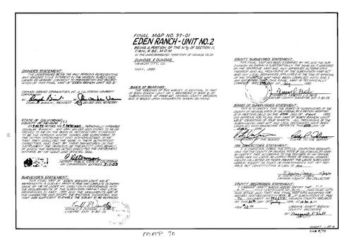 Click to see Subdivision Book 8, pg. 70 (1999) of Nevada County Recorders Subdivision Maps Book 8
