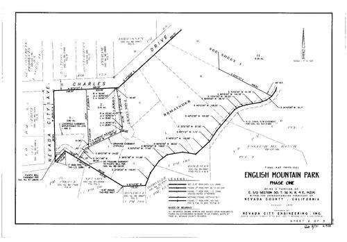 Click to see Subdivision Book 8, pg. 71 (1999) of Nevada County Recorders Subdivision Maps Book 8
