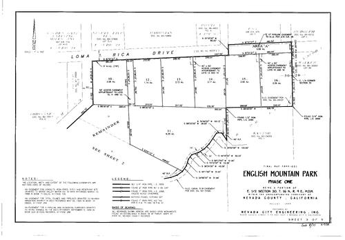 Click to see Subdivision Book 8, pg. 71 (1999) of Nevada County Recorders Subdivision Maps Book 8