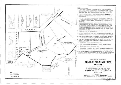 Click to see Subdivision Book 8, pg. 71 (1999) of Nevada County Recorders Subdivision Maps Book 8