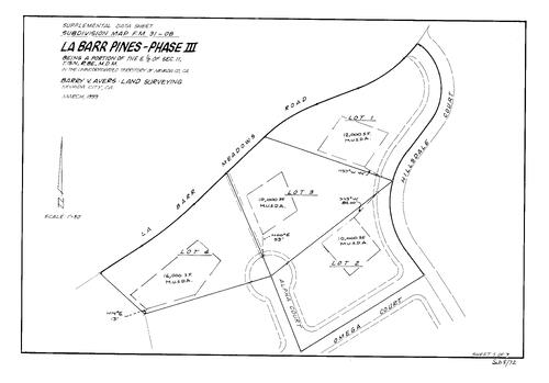 Click to see Subdivision Book 8, pg. 72 (1999) of Nevada County Recorders Subdivision Maps Book 8