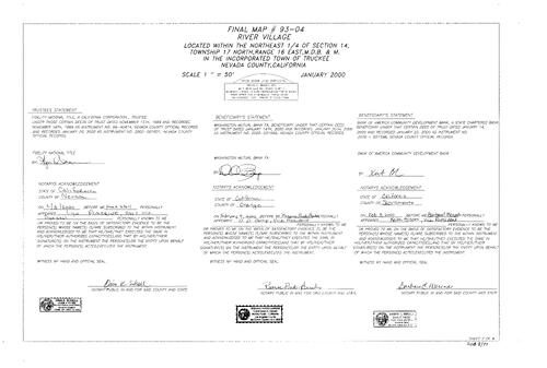 Click to see Subdivision Book 8, pg. 77 (2000) of Nevada County Recorders Subdivision Maps Book 8