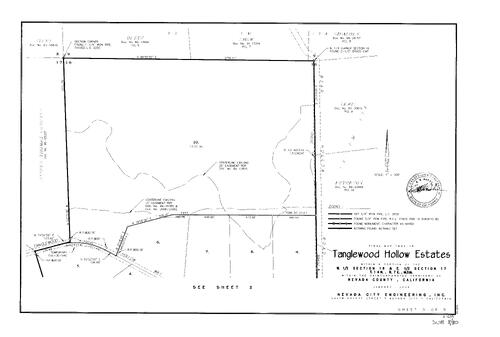 Click to see Subdivision Book 8, pg. 80 (2000) of Nevada County Recorders Subdivision Maps Book 8
