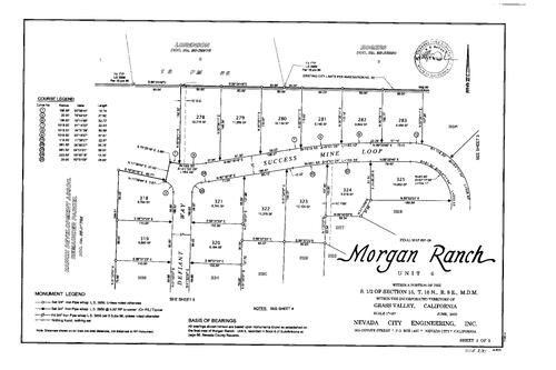 Click to see Subdivision Book 8, pg. 81 (2000) of Nevada County Recorders Subdivision Maps Book 8